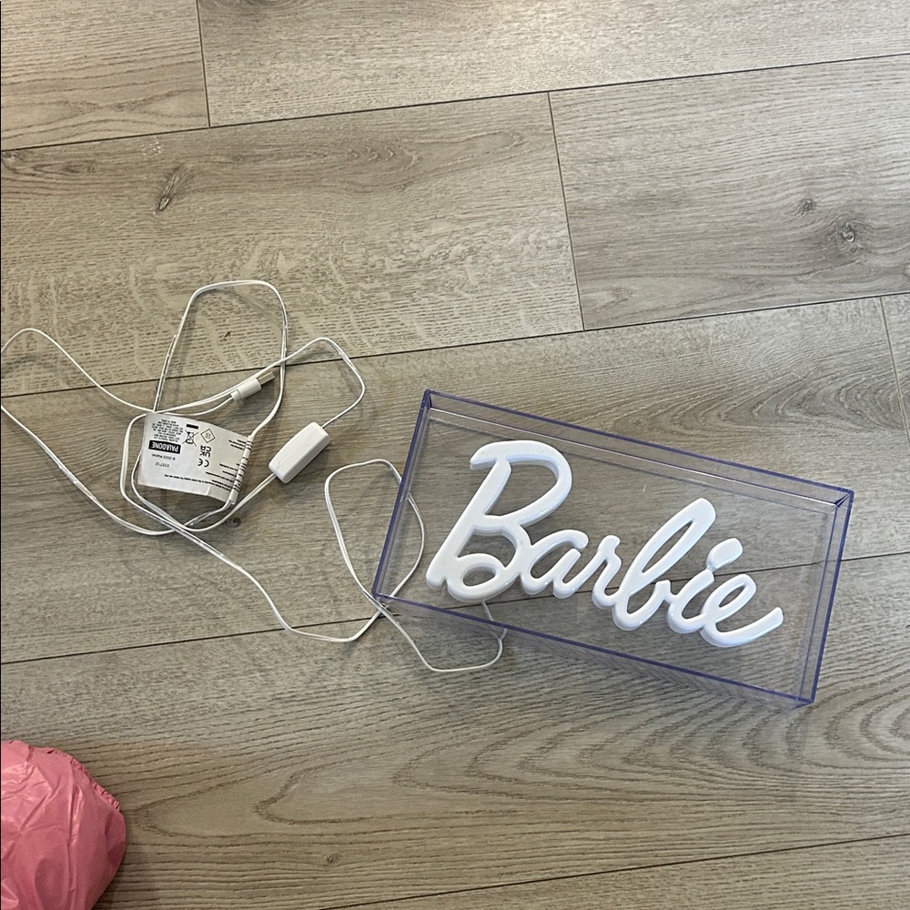 Barbie White LED Display Sign